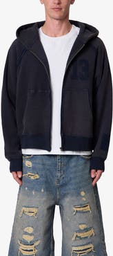 mnml Half and Half Full Zip Hoodie