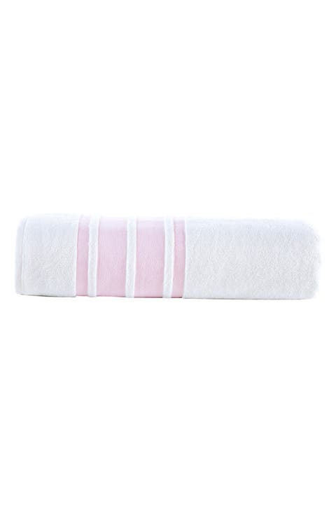 Contrast Border Cotton Bath Sheet