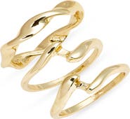 Nordstrom Set of 3 Dainty Wavy Rings