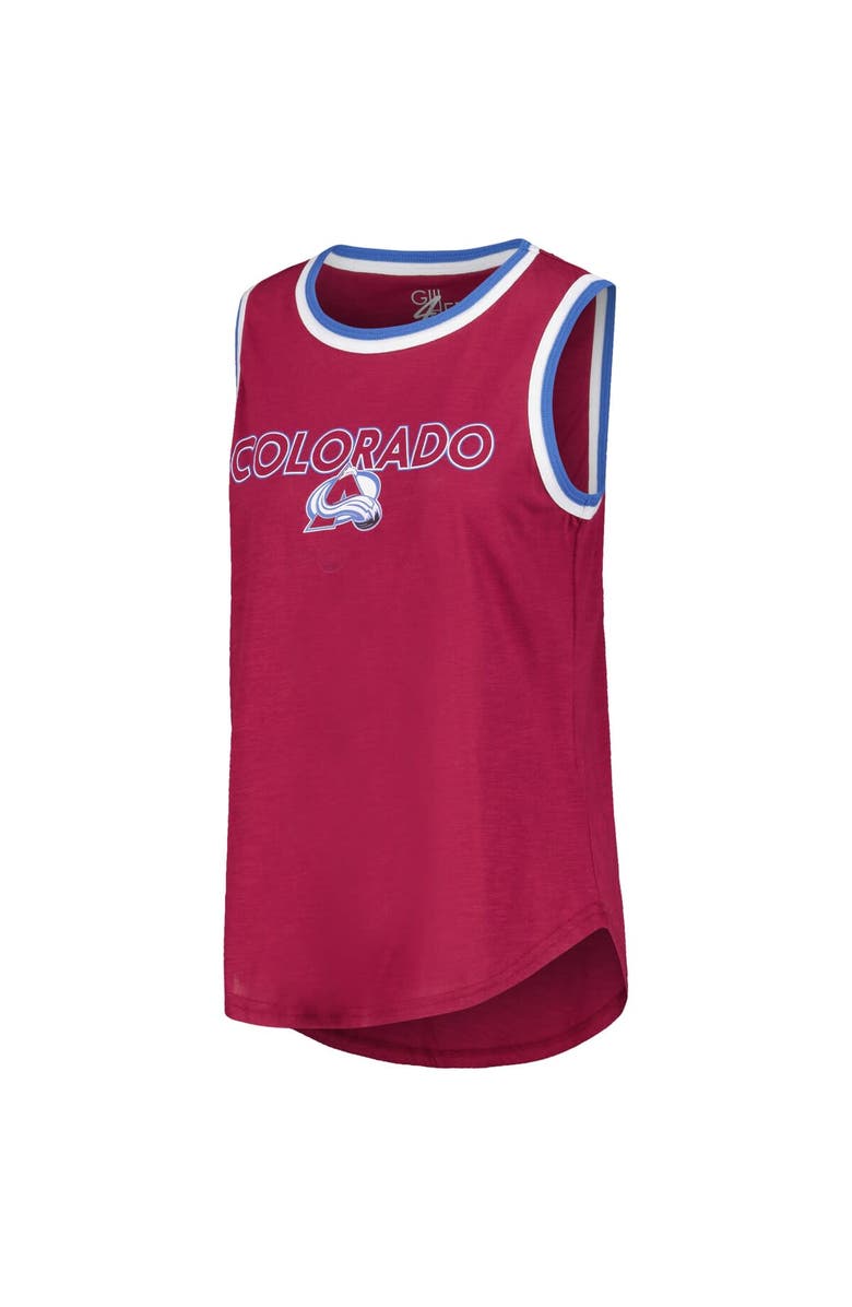 G-III 4HER BY CARL BANKS Women's G-III 4Her by Carl Banks Burgundy Colorado Avalanche Strategy Tank Top, Alternate, color, Burgundy