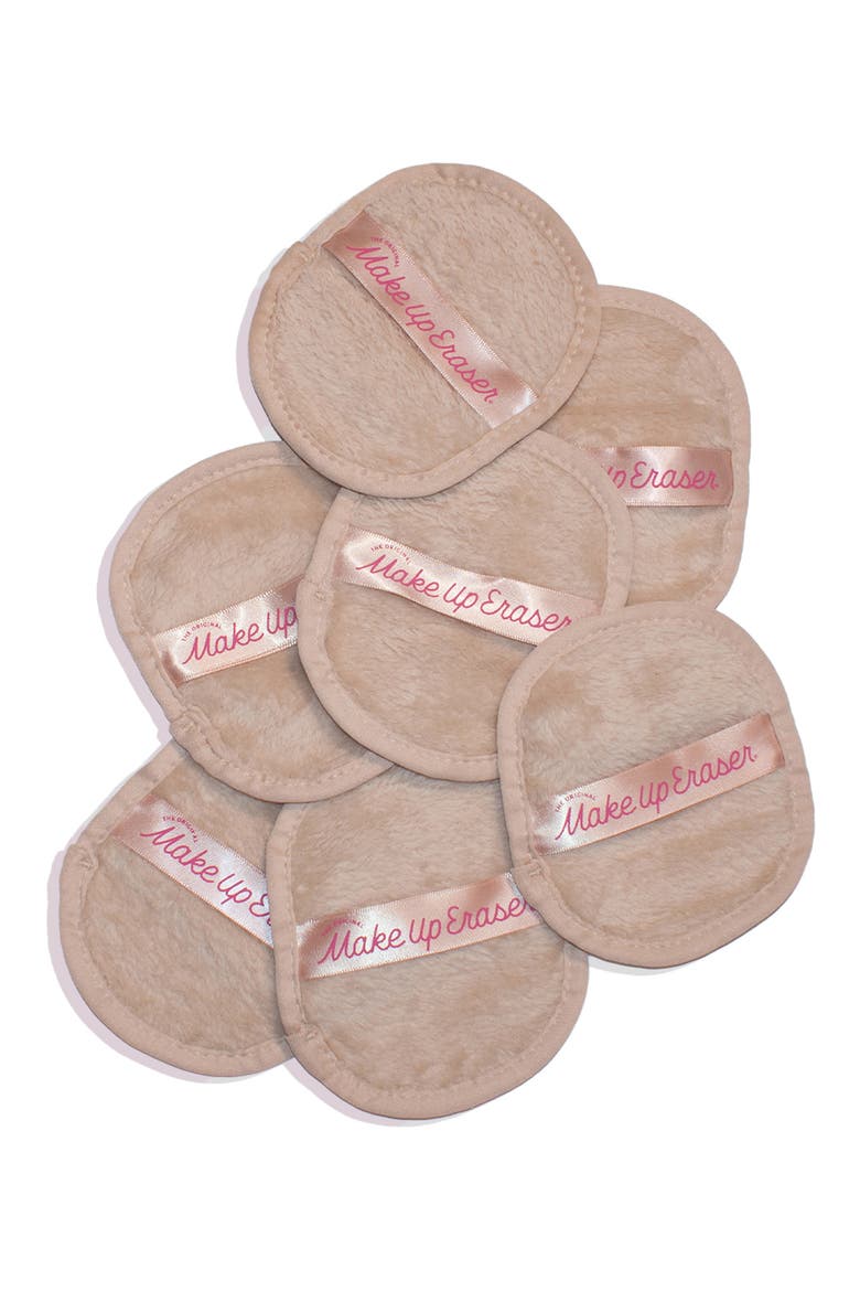 7-Day Chic MakeUp Eraser Set with Laundry Bag, Alternate, color, SWEET CREAM