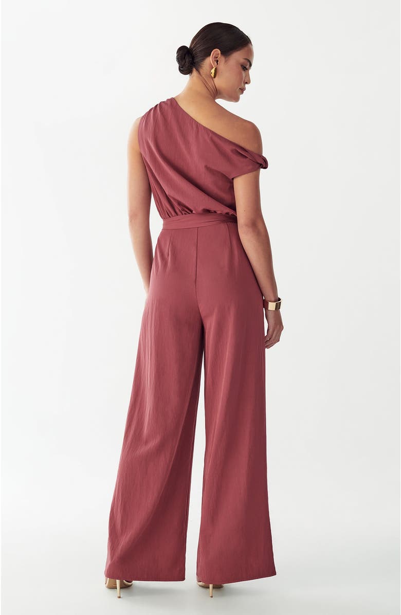 BWLDR Mariah Jumpsuit, Alternate, color, Rosewood