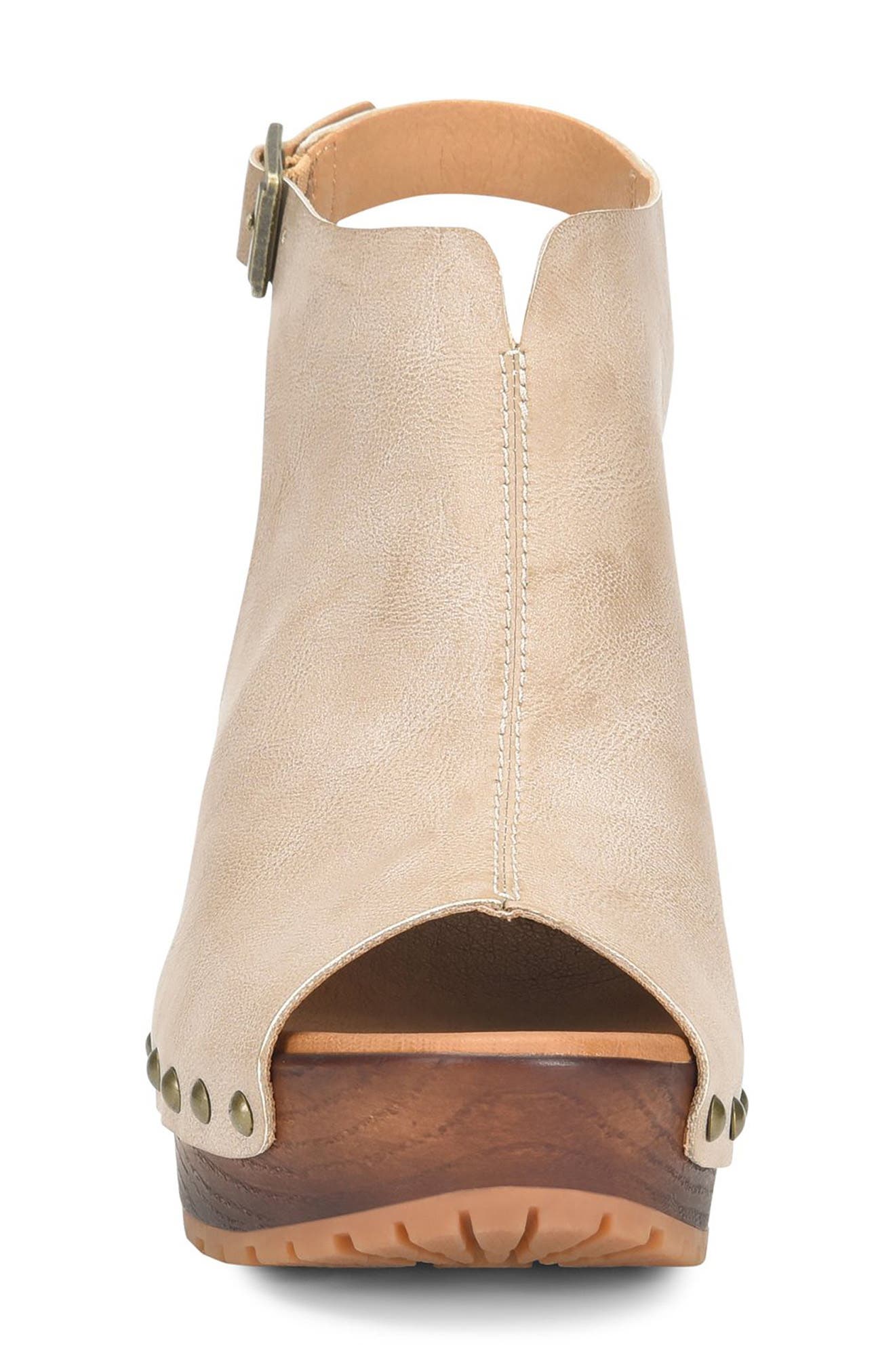 Arden Open Toe Heeled Sandal, Alternate, color, NATURAL
