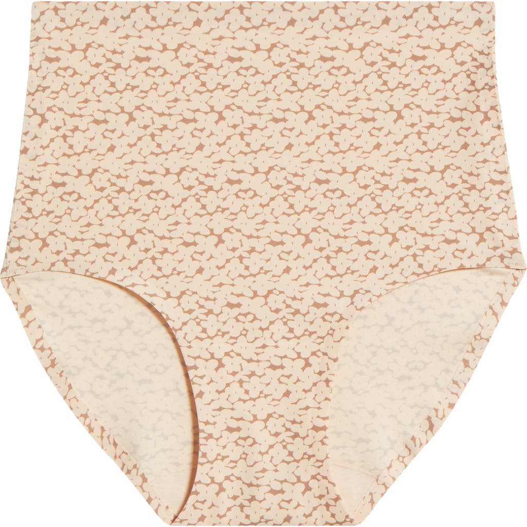 Chantelle Lingerie Soft Stretch High Waist Briefs In Norah Nude Print