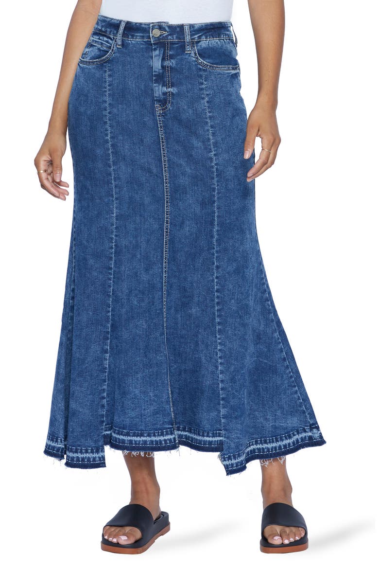 Hi Low Trumpet Skirt, Main, color, PACIFIC BLUE