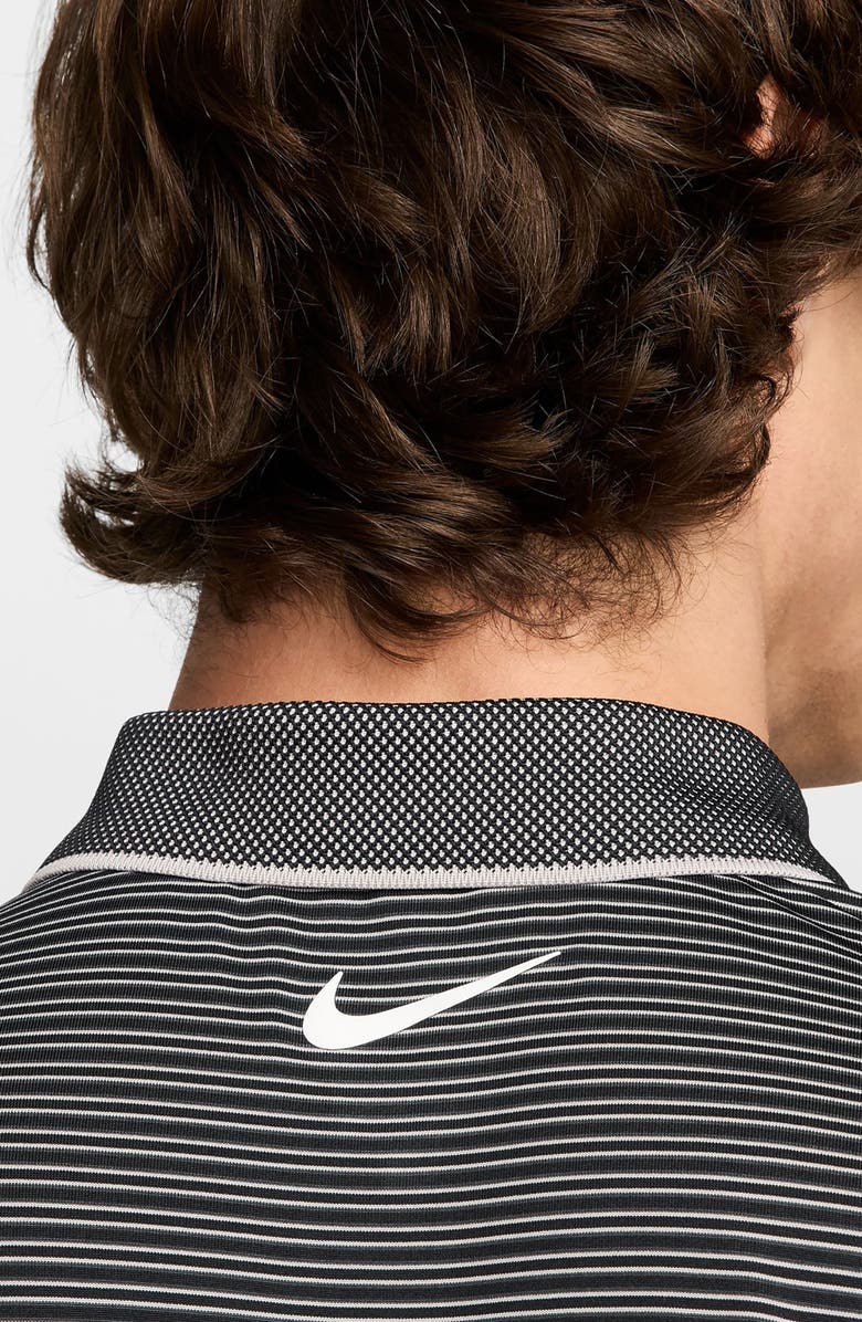 Nike Tour Dri-FIT Stripe Golf Polo, Alternate, color, Black/ White