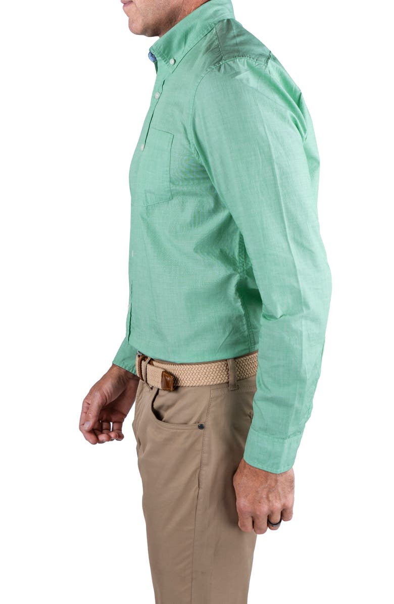 Tailor Vintage End to End Long Sleeve Button-Up Shirt, Alternate, color, Leprechaun