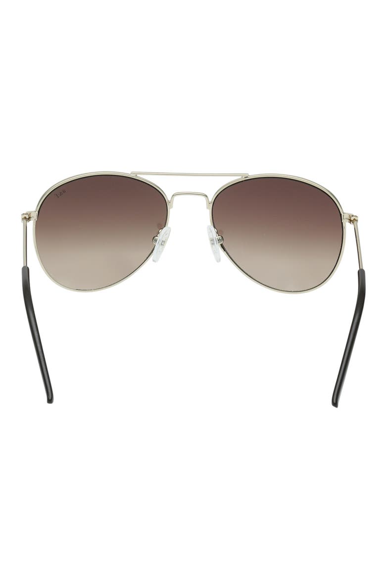 Kids' Pilot Sunglasses, Alternate, color, GOLD / GRADIENT BROWN