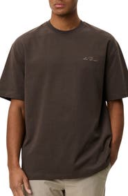 Les Deux Crewneck Logo T-Shirt