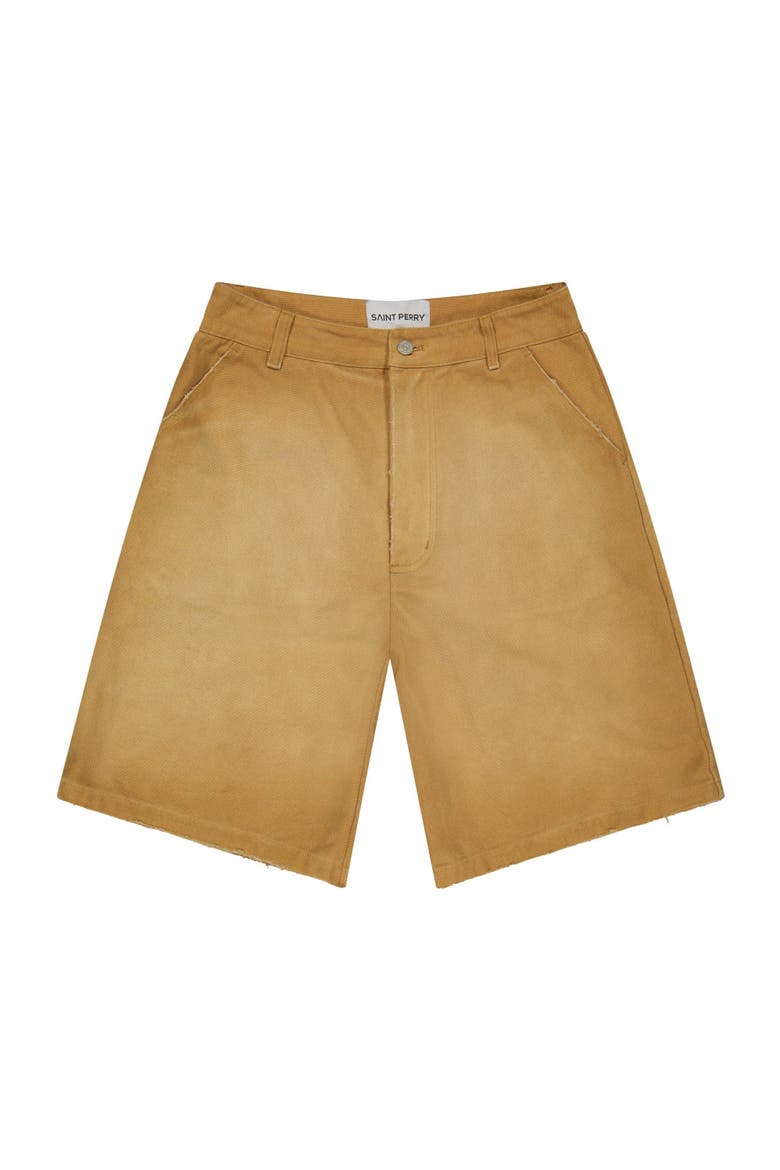 Worn Bull Denim Short, Main, color, Coffee