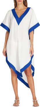 VALIMARE Aria High-Low Crepe de Chine Cover-up Dress