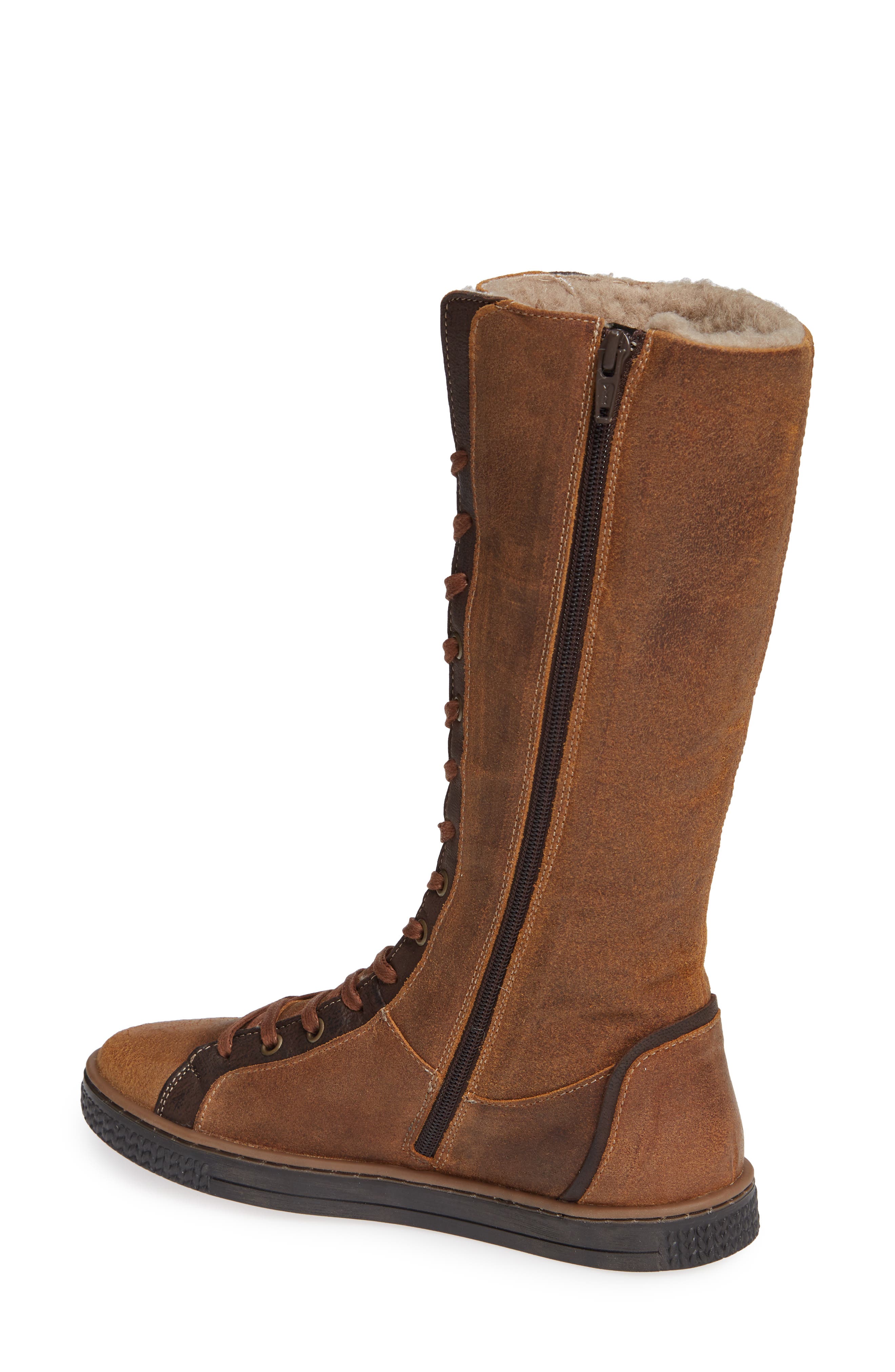 Nirvana Wool Lined Boot, Alternate, color, PEANUT LEATHER