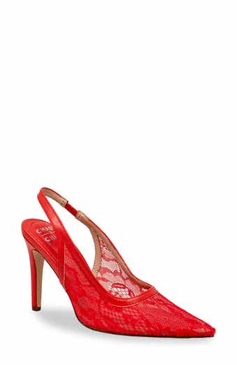 Bethany Floral Lace Slingback Pump
