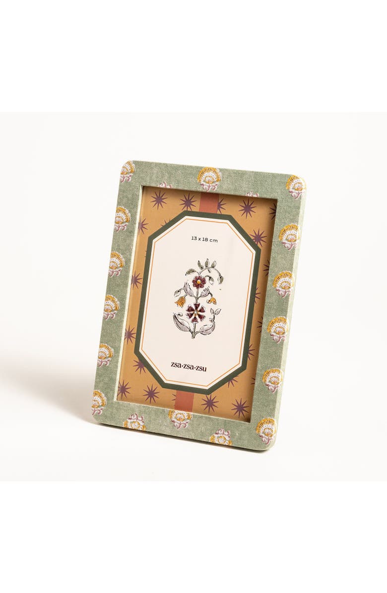 Zsa Zsa Zsu Noida Printed Frame 7X9 In, Alternate, color, Yellow