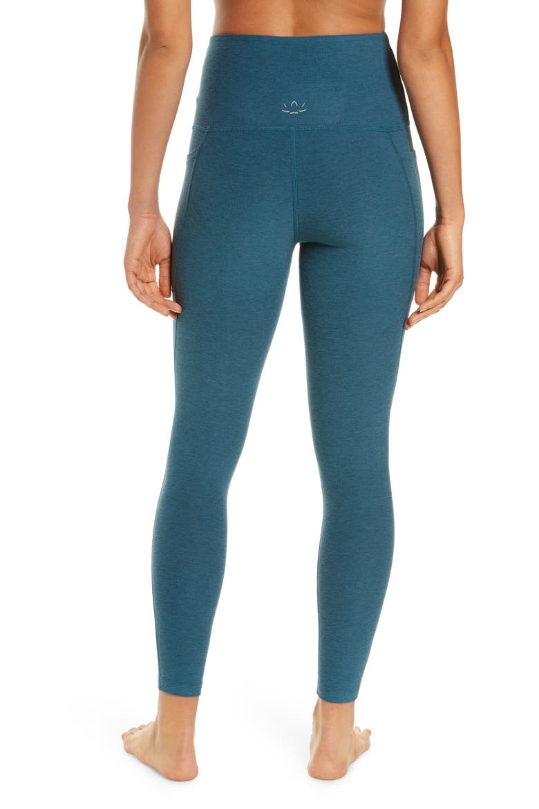 Everyday Space Dye High Waist Pocket Leggings, Alternate, color, STELLAR BLUE HEATHER