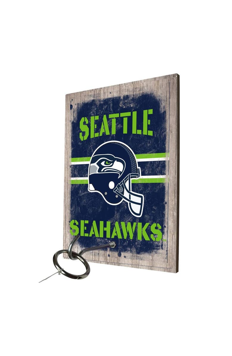 LOGO BRANDS Seattle Seahawks Ring Toss Game, Main, color, Navy