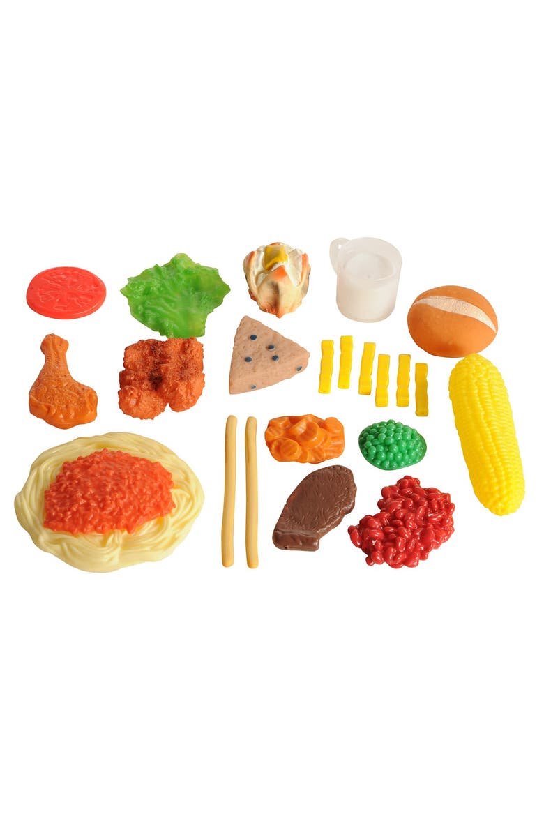 Life-size Pretend Play Dinner Meal Set - 24 Pieces, Alternate, color, Multicolored