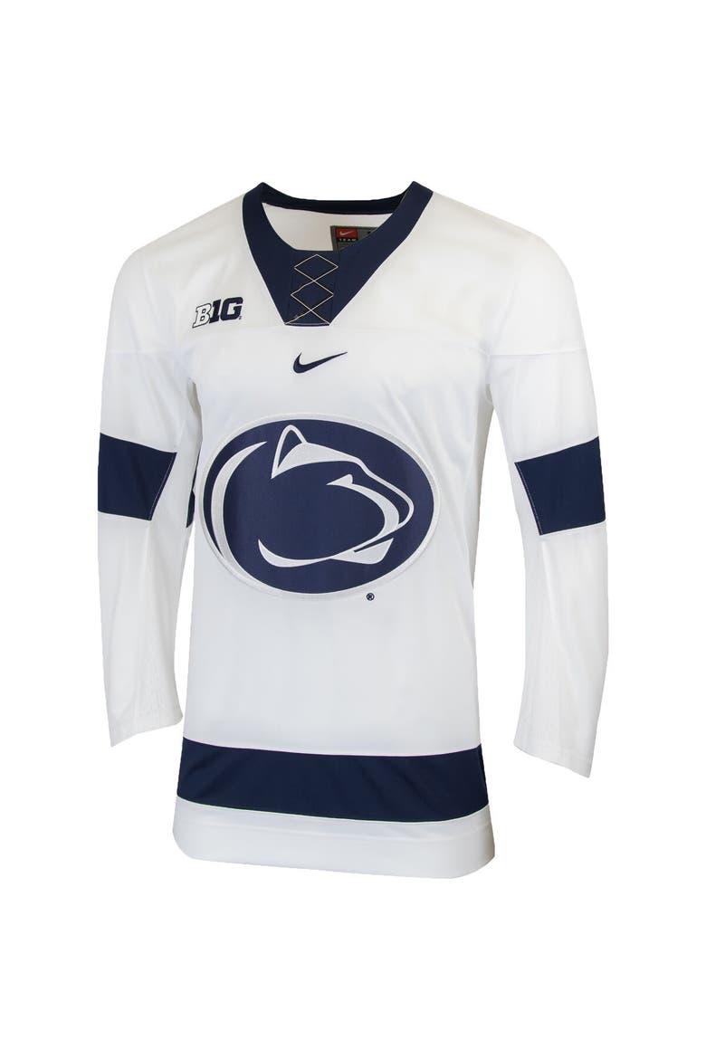 Men's Nike White Penn State Nittany Lions Replica College Hockey Jersey, Alternate, color, White