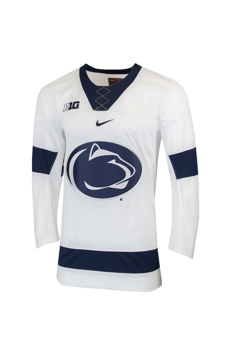 Nike Men's Nike White Penn State Nittany Lions Replica College Hockey Jersey, Alternate, color, 