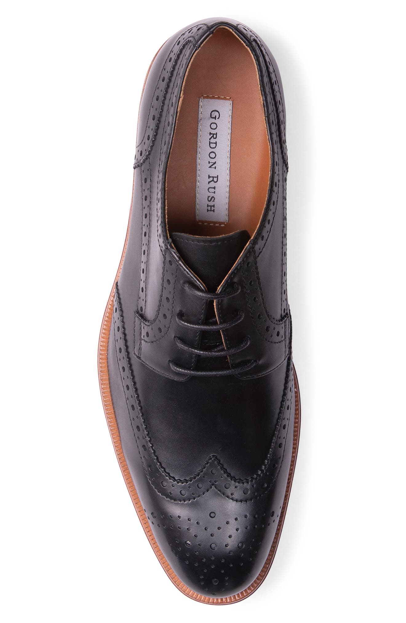Gordon Rush Spencer Wingtip, Alternate, color, Black