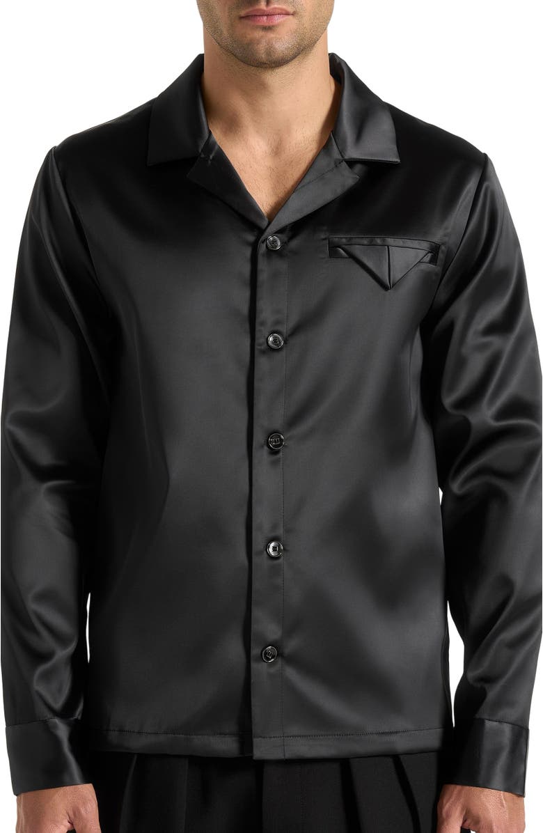 Manière De Voir Constant Satin Shirt, Alternate, color,