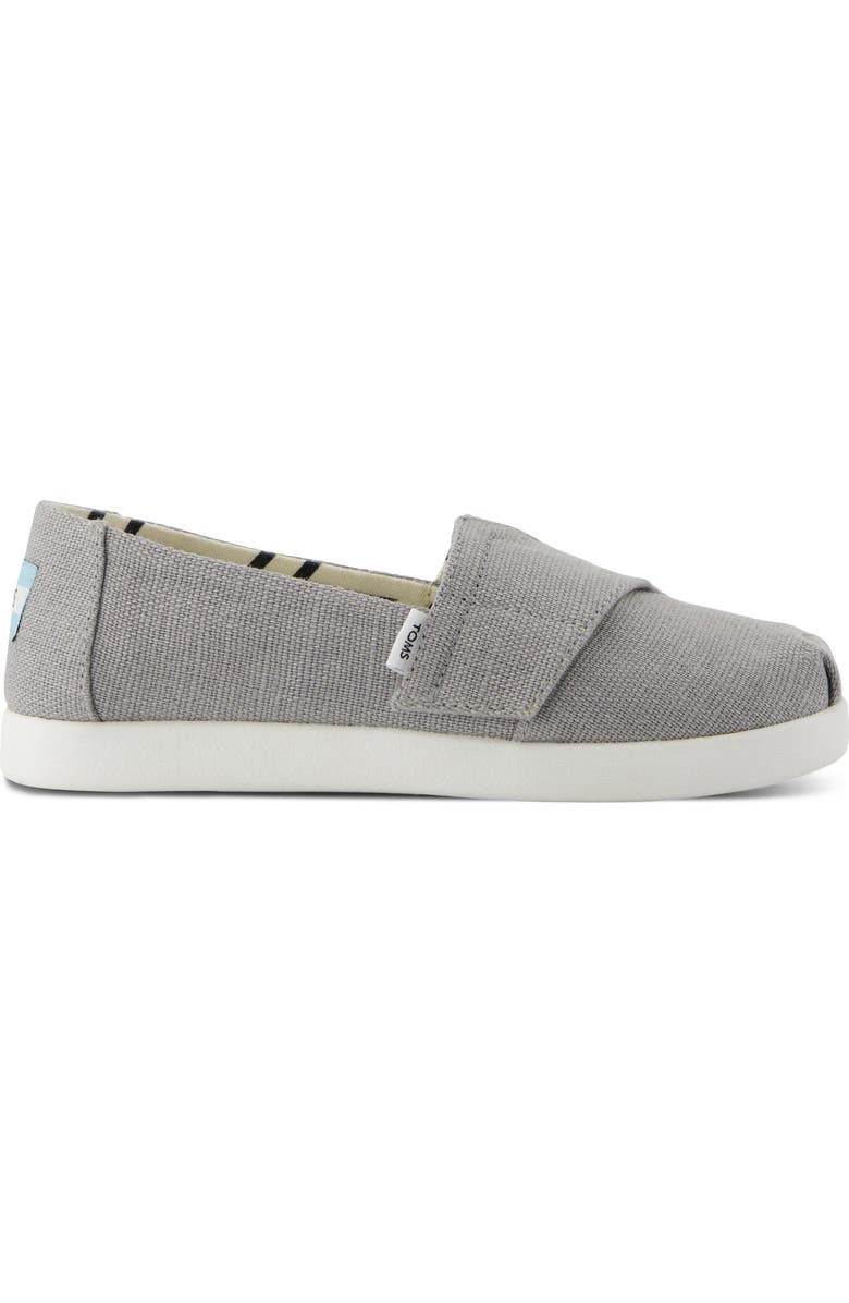 TOMS Kids' Alpargata Sneaker, Alternate, color, Grey