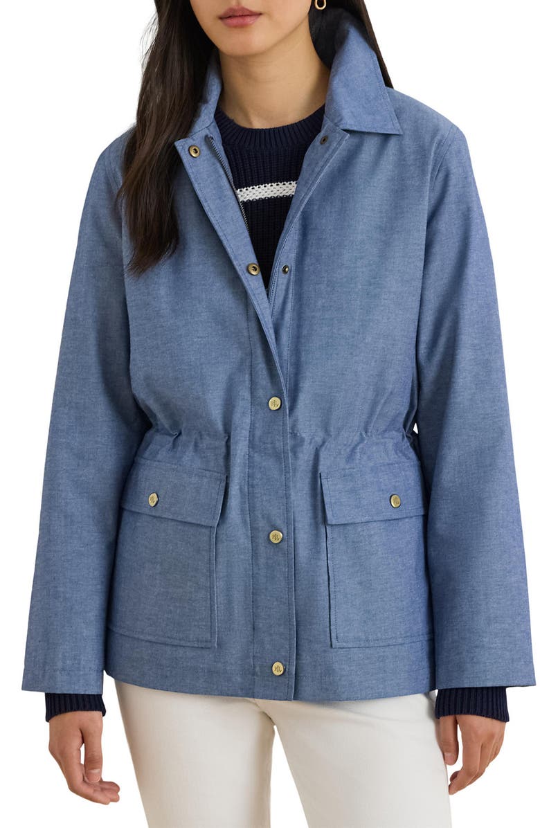 Lauren Ralph Lauren Chambray Anorak, Main, color, 