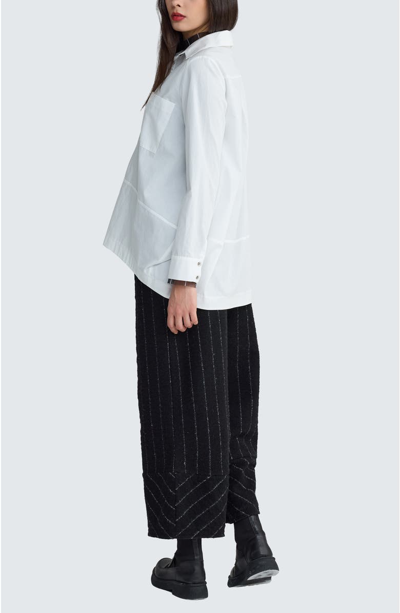 LUUKAA Clarina Balloon Poplin Shirt, Alternate, color, Ecru