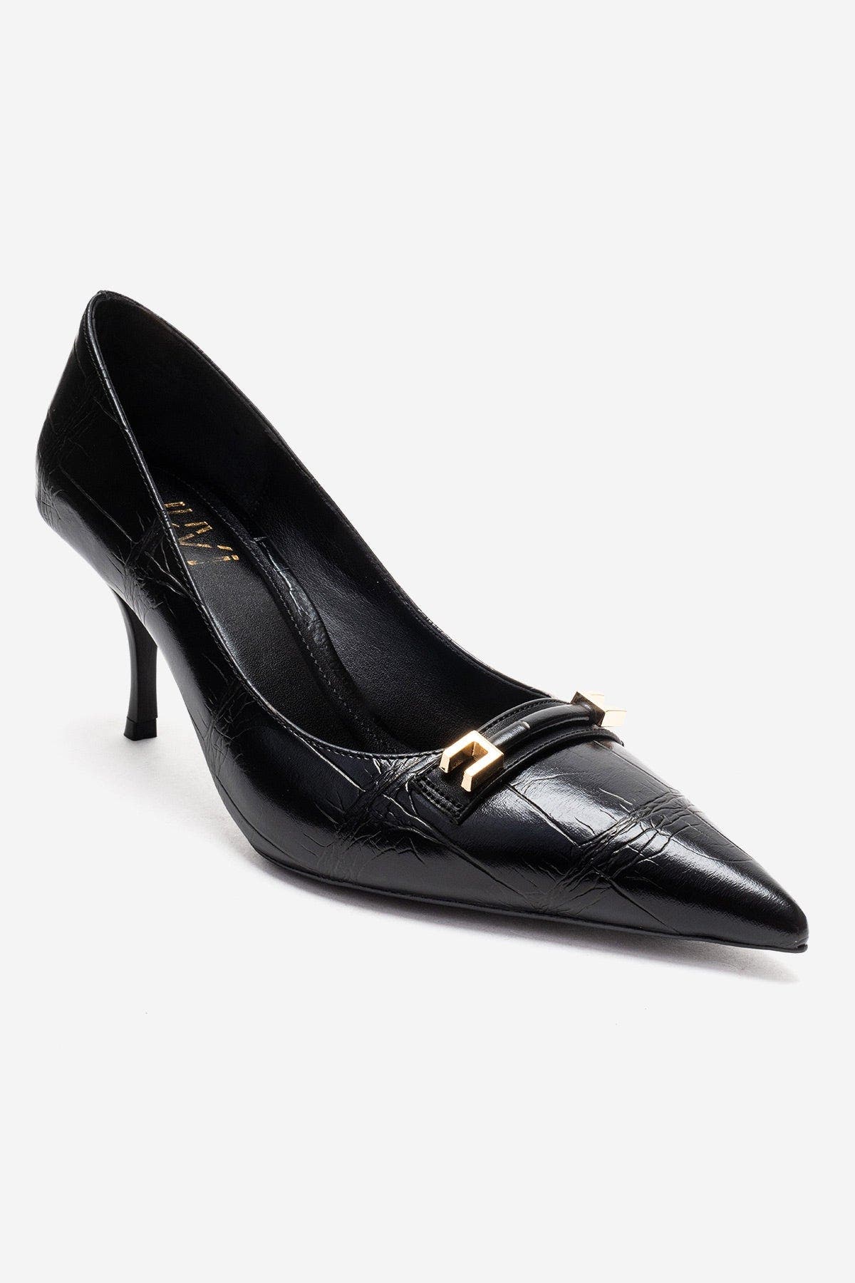 Poesy Pointed Toe Stiletto Pump, Alternate, color, Black Print