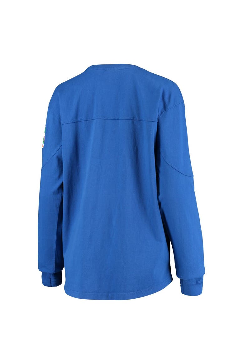 Women's Pressbox Royal Florida Gators Gator Head Edith Long Sleeve T-Shirt, Alternate, color, Royal