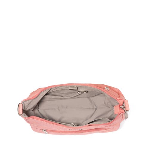 Baggallini Modern Pocket Half Moon Shoulder Bag In Terracotta
