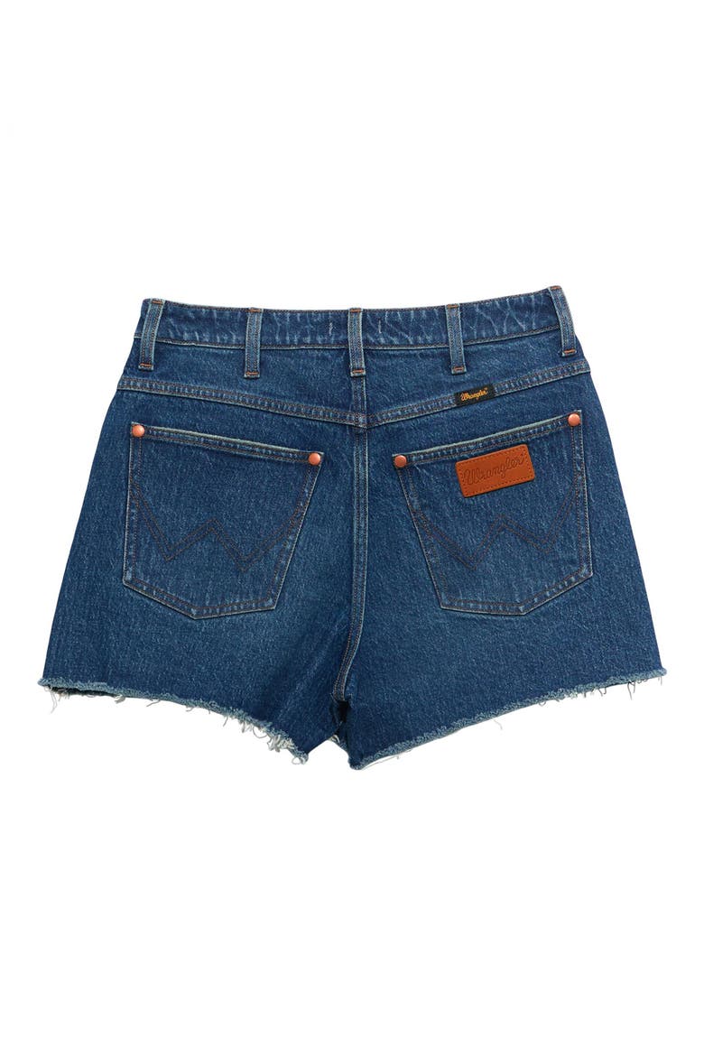 Western Cutoff Denim Shorts, Alternate, color, JUNIPER