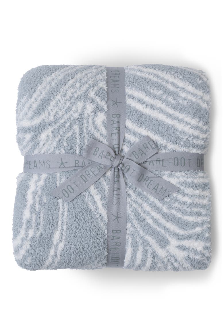 CozyChic® Flowing Petals Throw Blanket, Main, color, MOONWATER/ PEARL