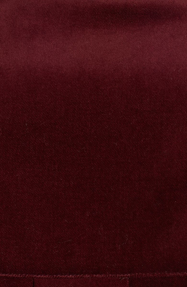 Agnona Band Collar Cotton Velvet Button-Up Shirt, Alternate, color, 