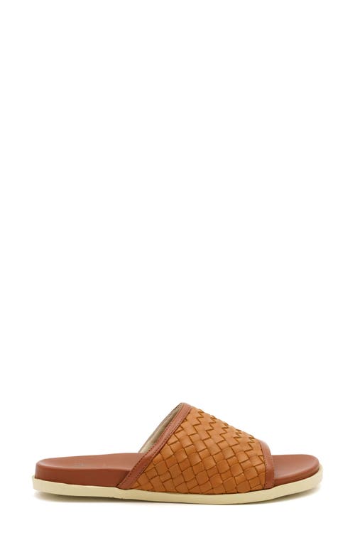 Amalfi By Rangoni Barca Slide Sandal In Cuoio Stuoia Dama
