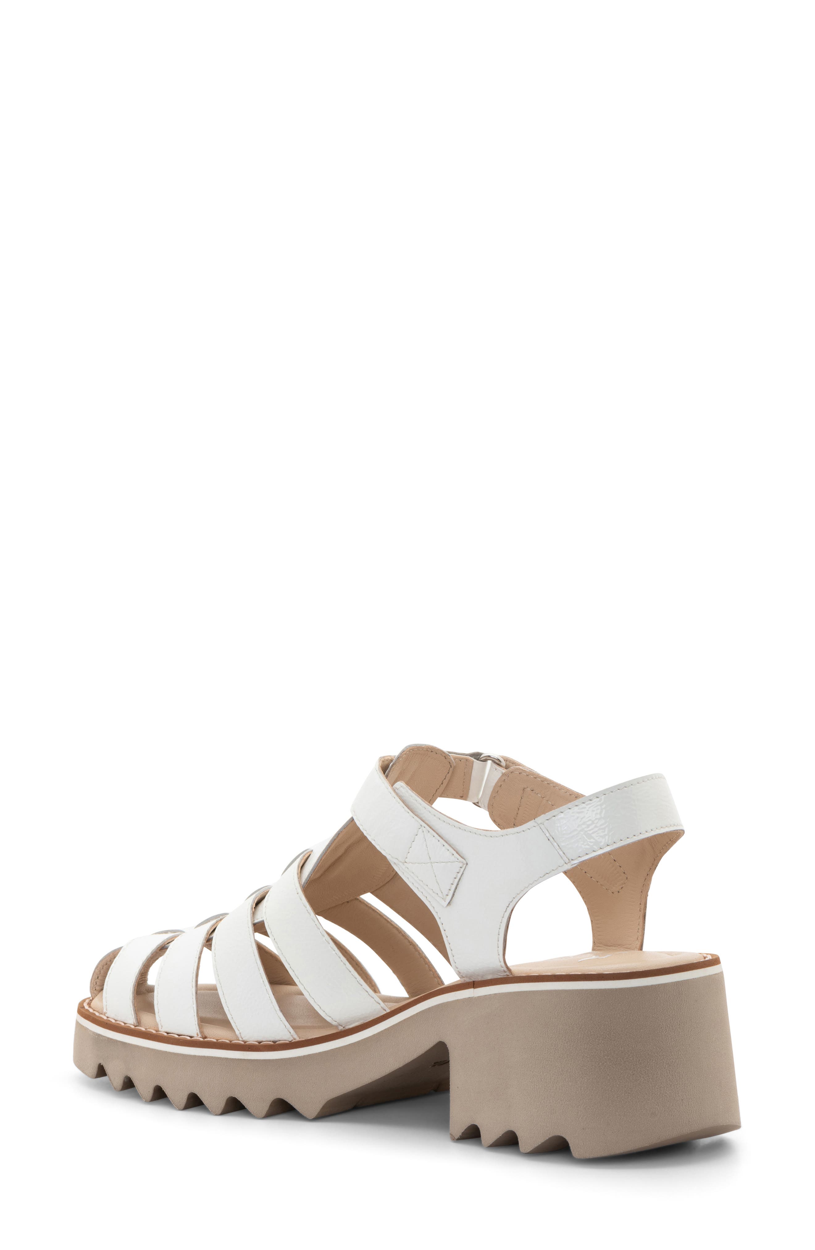 ara Phoenix Fisherman Sandal, Alternate, color, White Patent Leather