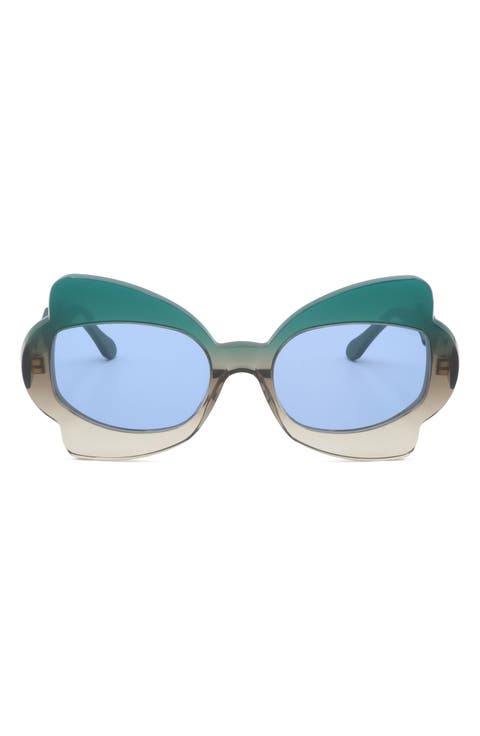 56mm Butterfly Sunglasses