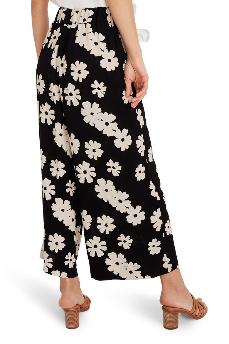 Huston Ikat Floral Pull-On Crop Pants, Alternate, color, IKAT FLORAL TRUE BLACK