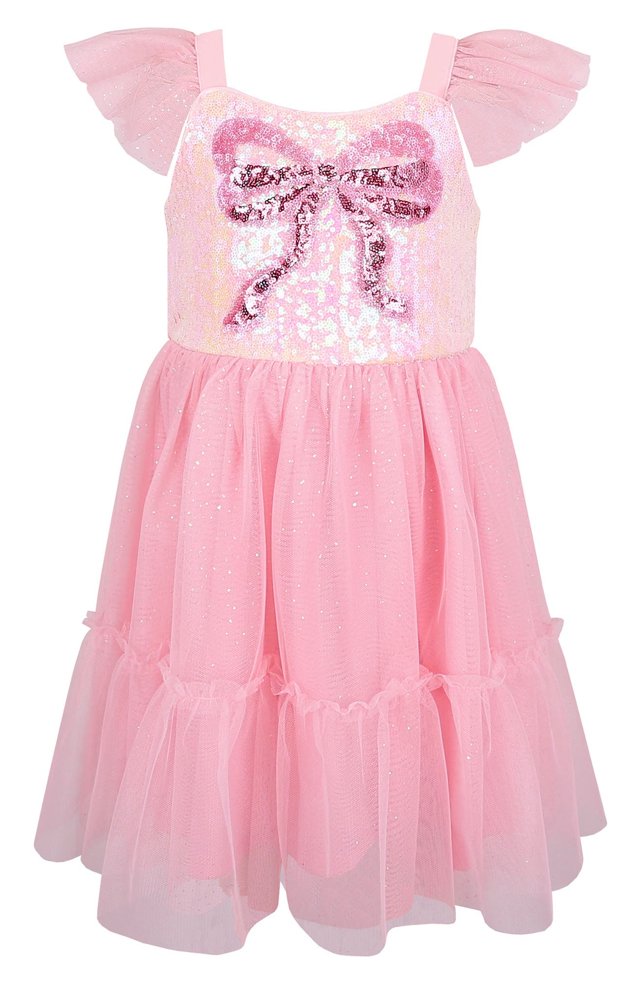Zunie Kids' Sequin Bow Dress