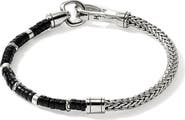 John Hardy Heishi Chain Bracelet, Sterling Silver, Hardstones