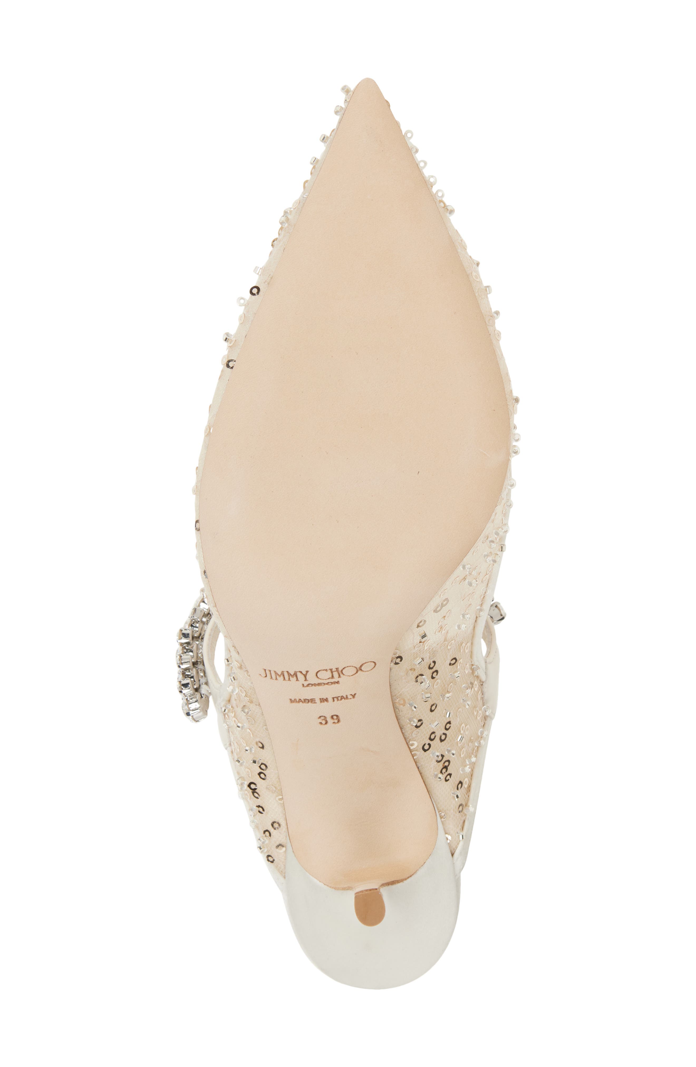 Jimmy Choo Bing Pointed Toe Mule, Alternate, color, Ivory
