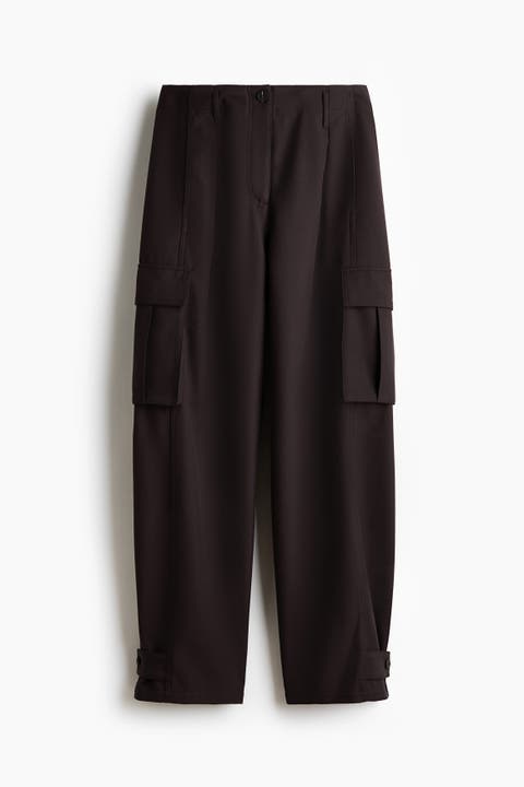 Barrel-leg Cargo Trousers