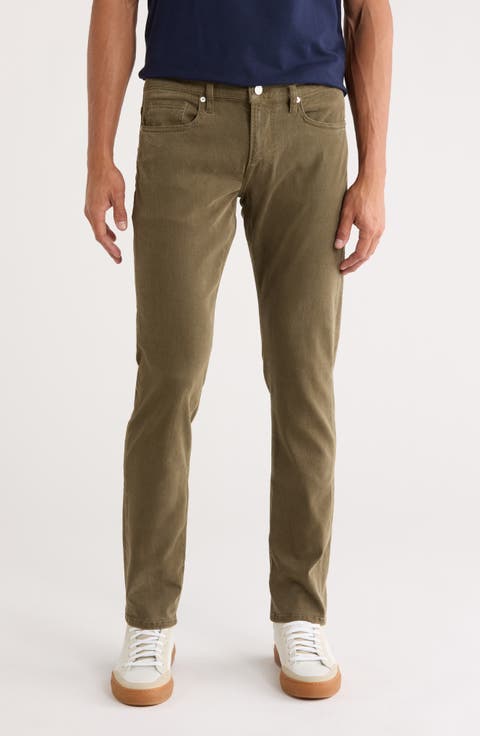 L'Homme Slim Fit Five-Pocket Twill Pants