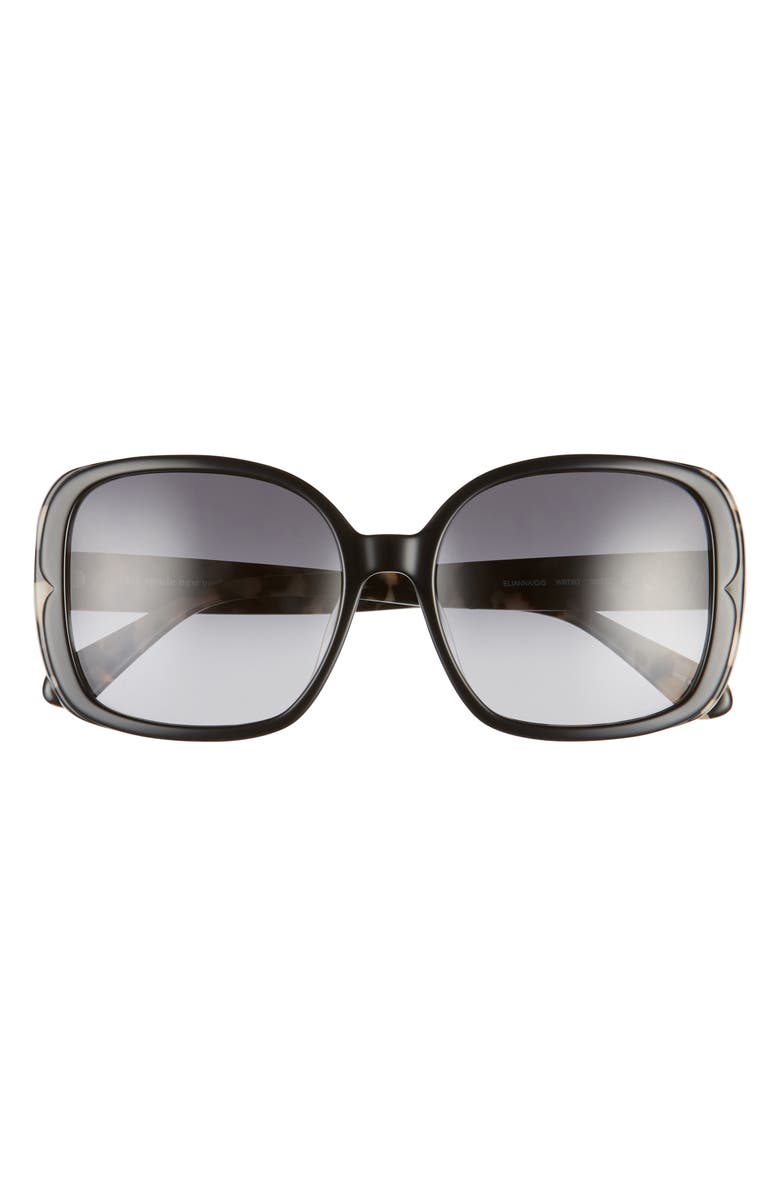 Kate Spade New York elianna 55mm square polarized sunglasses, Main, color,