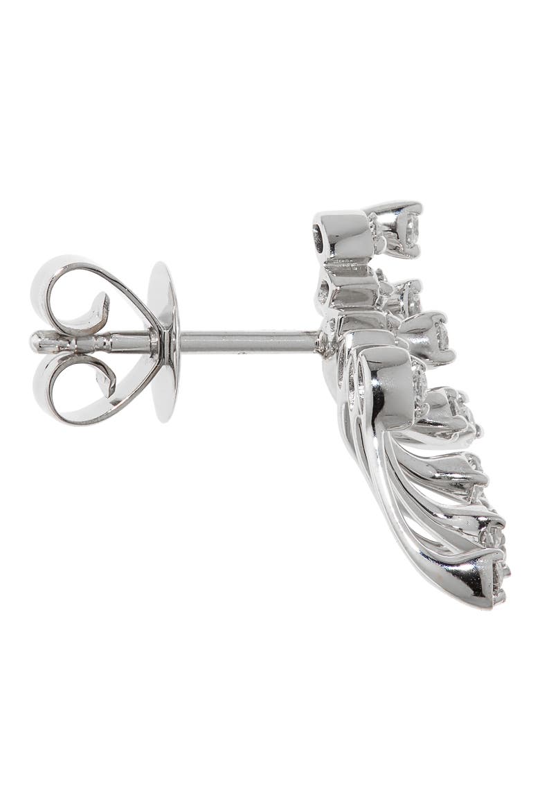 Luminous Diamond Earrings, Alternate, color, WHITE GOLD