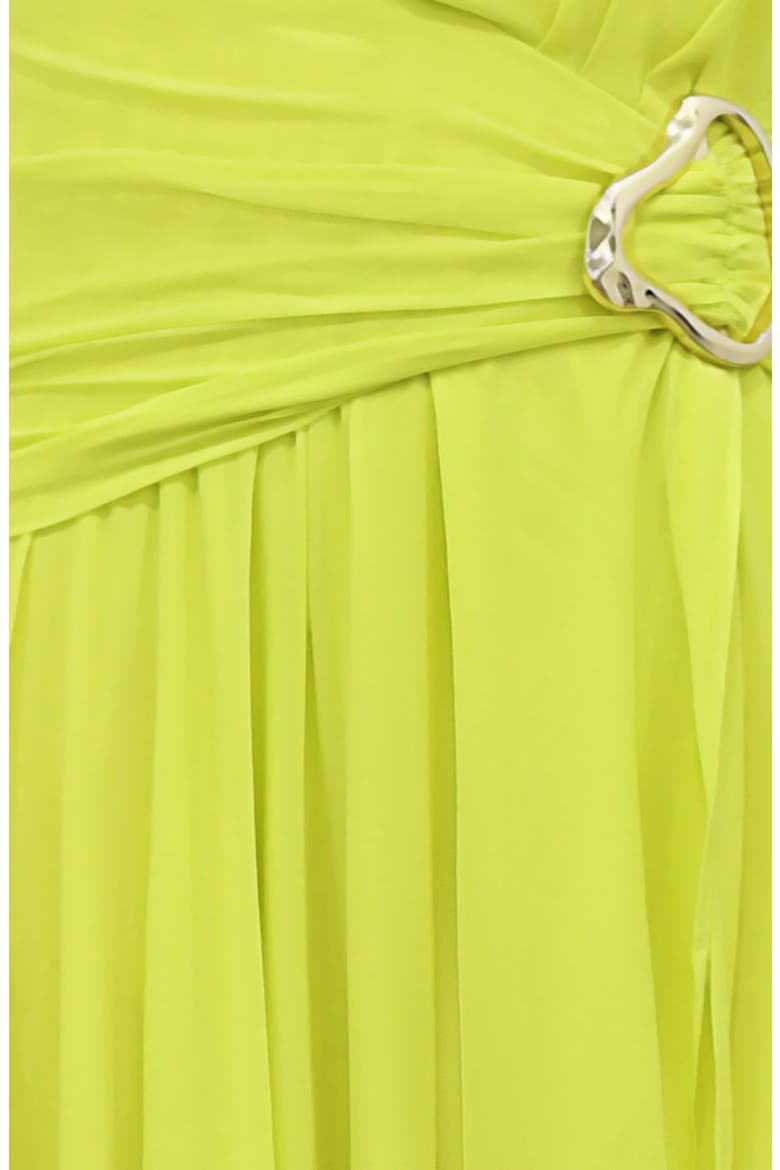 Olessia Plunge Halter Maxi Dress, Alternate, color, LIMEADE