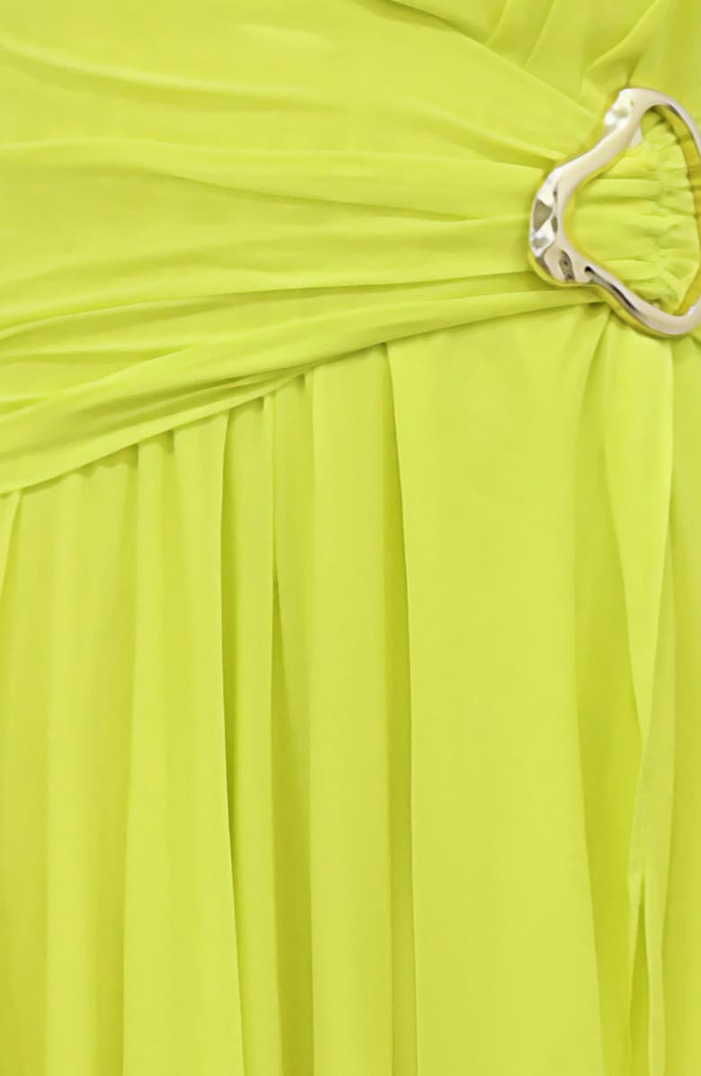 HOUSE OF CB Olessia Plunge Halter Maxi Dress, Alternate, color, Limeade