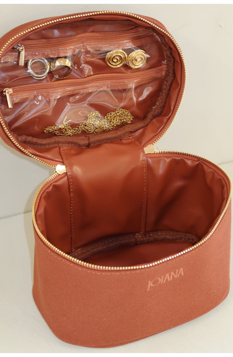 Joiana Jewelry Jewelry and Cosmetic Vanity Case, Alternate, color, Brown