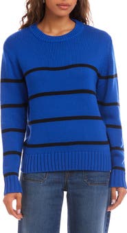 Karen Kane Stripe Crewneck Sweater
