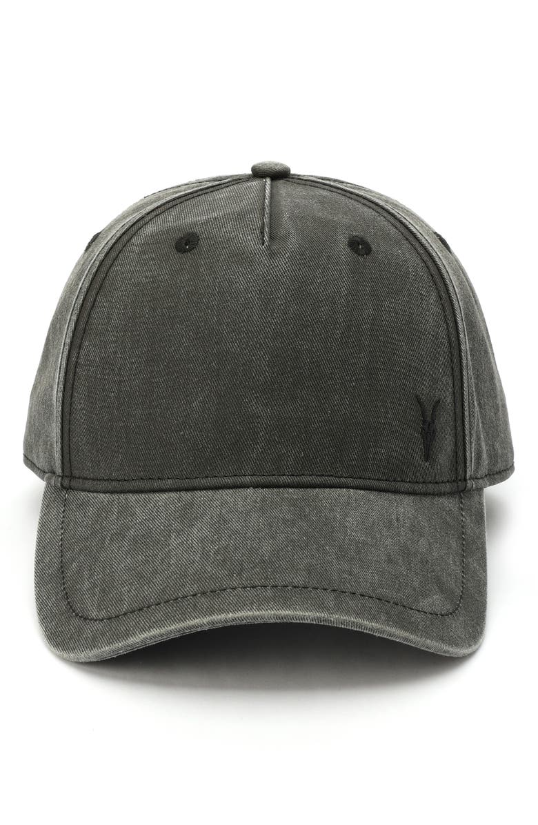 AllSaints Ramskull Baseball Cap, Alternate, color, Washed Black